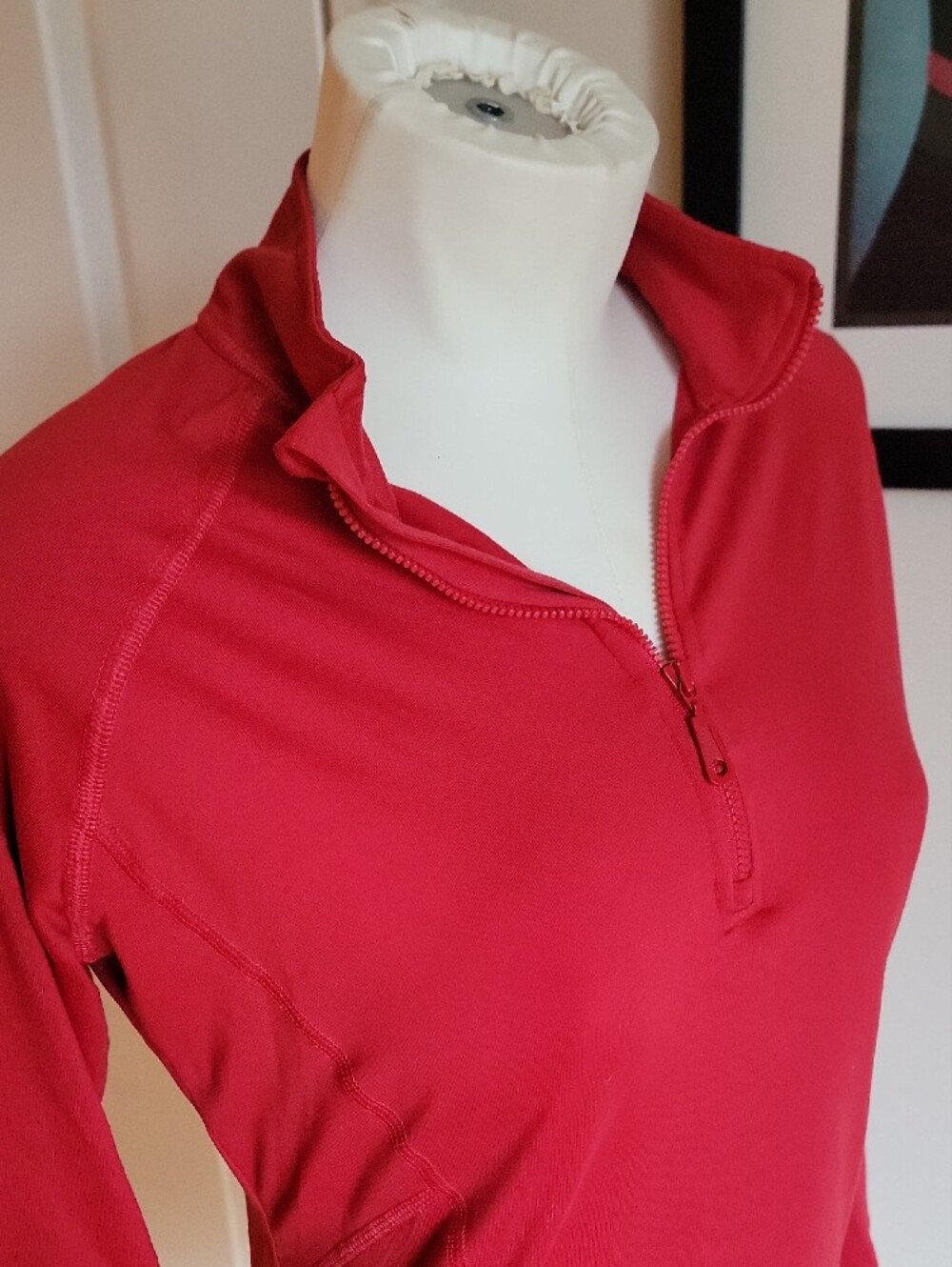 Mountain Hardwear Red Performance Technical Quarter Zip Pullover Small S - Picture 5 of 7